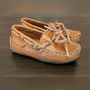 Cole Haan Leather Tan Loafers Shoes Boys Toddlers Size 6